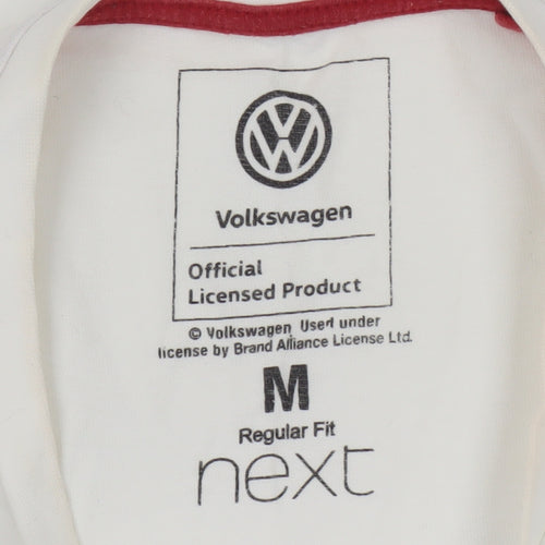 Next Men's White Volkswagen Graphic T-Shirt - Medium