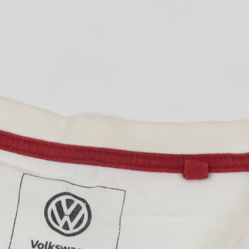 Next Men's White Volkswagen Graphic T-Shirt - Medium