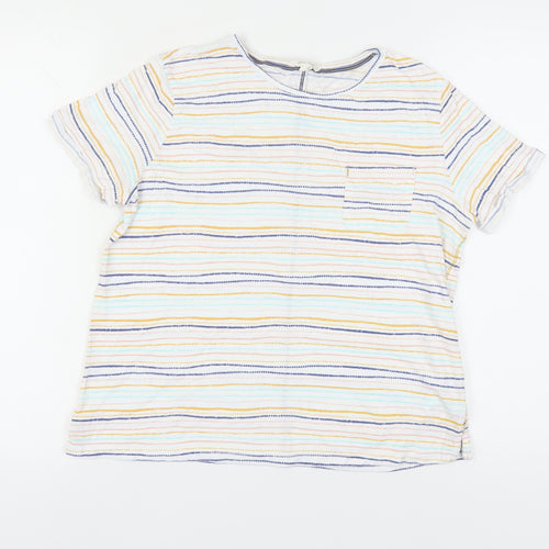 White Stuff Women's Multicoloured Striped T-Shirt, Size 12