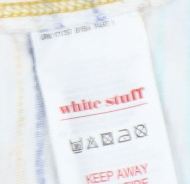 White Stuff Women's Multicoloured Striped T-Shirt, Size 12