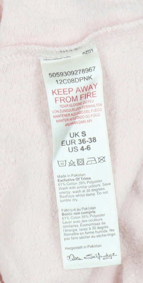 Miss Selfridge Pink Women’s Pullover Sweatshirt S