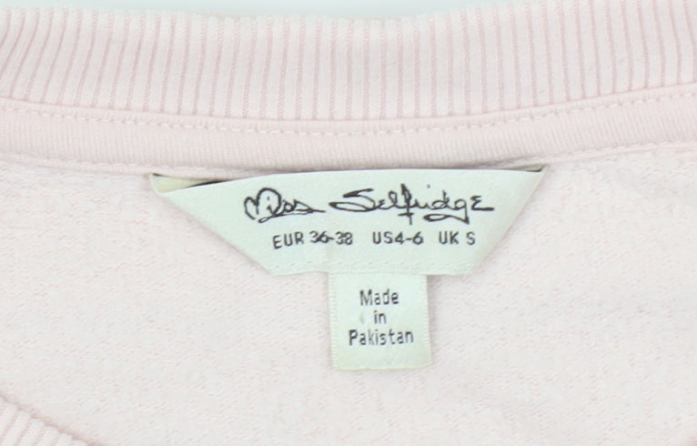 Miss Selfridge Pink Women’s Pullover Sweatshirt S
