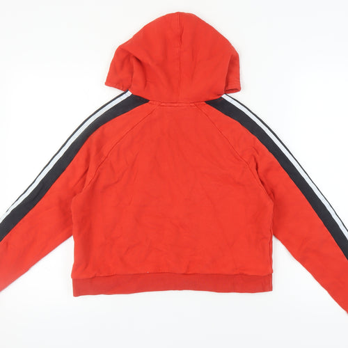 Adidas Women Red Hoodie, Size 8, Pullover Style