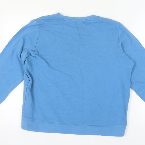Wrangler Women's Blue Logo Pullover Sweatshirt, Size L