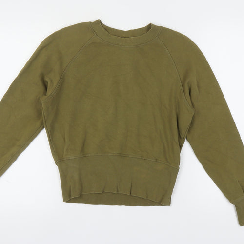 Monki Women's XS Green Pullover Sweatshirt