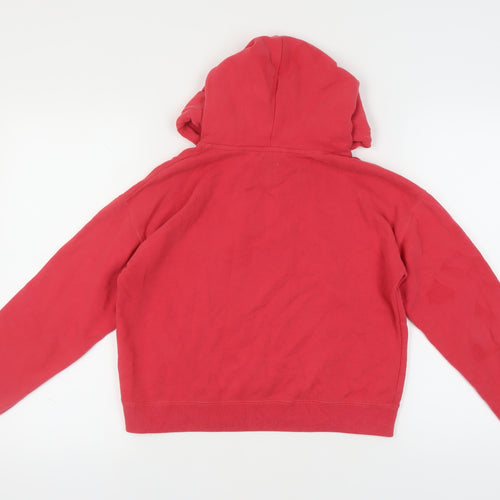 Jack Wills Women's Red Hooded Pullover Hoodie Size 8