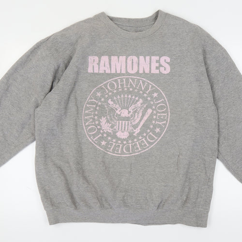Ramones Unisex Adult Grey Pullover Sweatshirt
