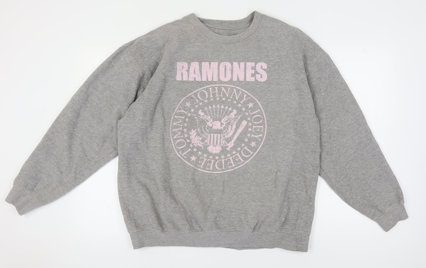 Ramones Unisex Adult Grey Pullover Sweatshirt