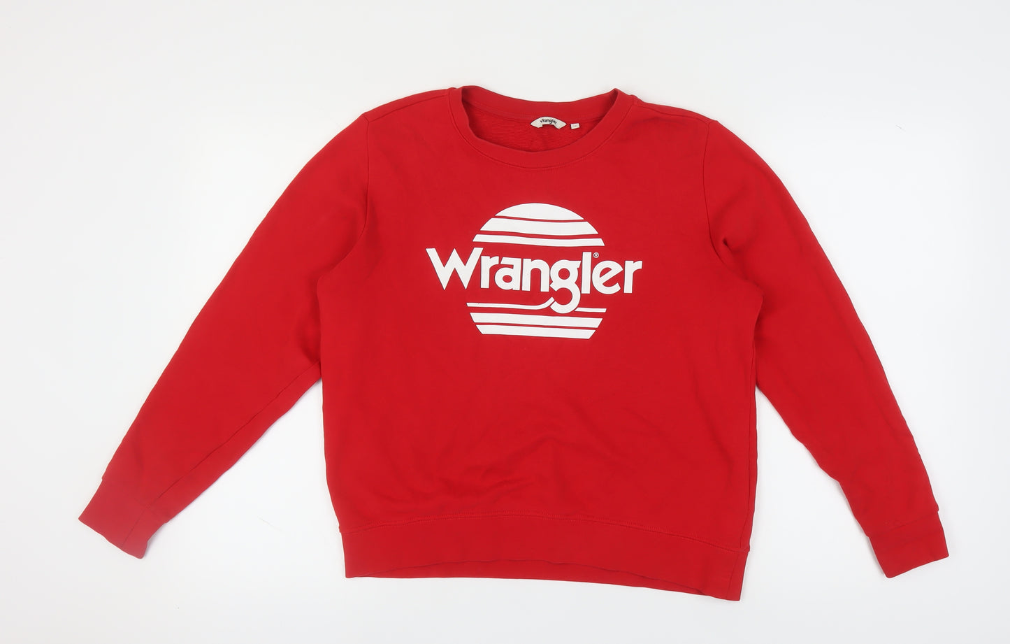 Wrangler Women's Red Logo Sweatshirt Size S Casual
