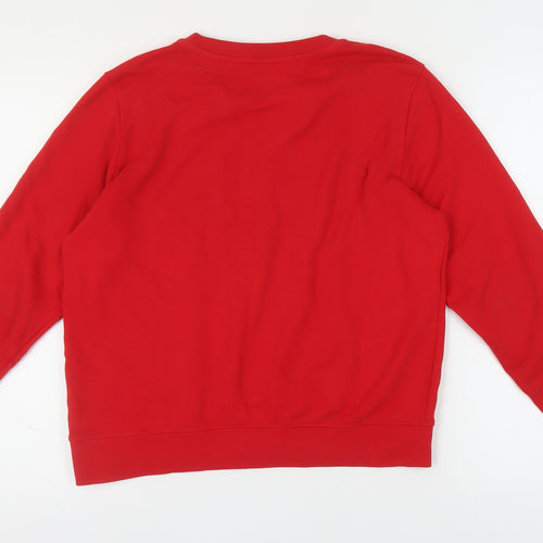 Wrangler Women's Red Logo Sweatshirt Size S Casual