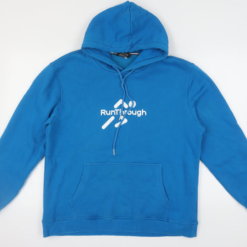 RunThrough Kit Blue Hoodie Unisex Large Pullover