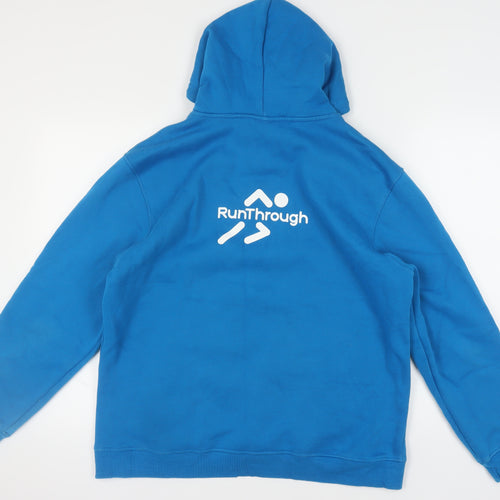 RunThrough Kit Blue Hoodie Unisex Large Pullover