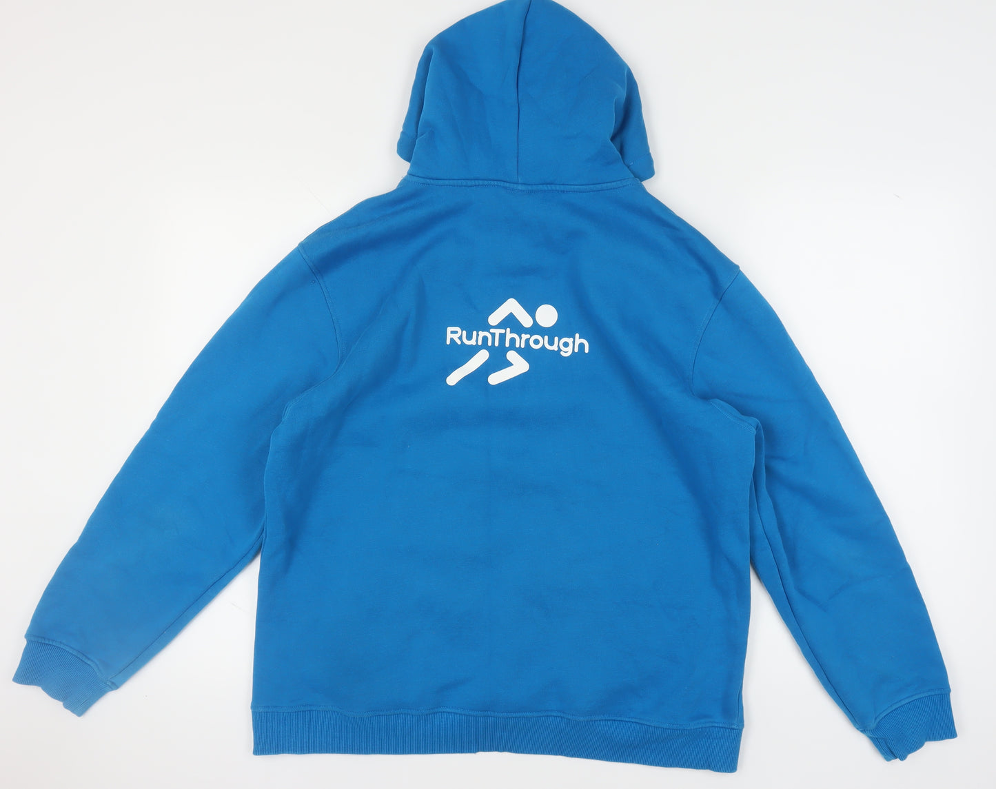 RunThrough Kit Blue Hoodie Unisex Large Pullover