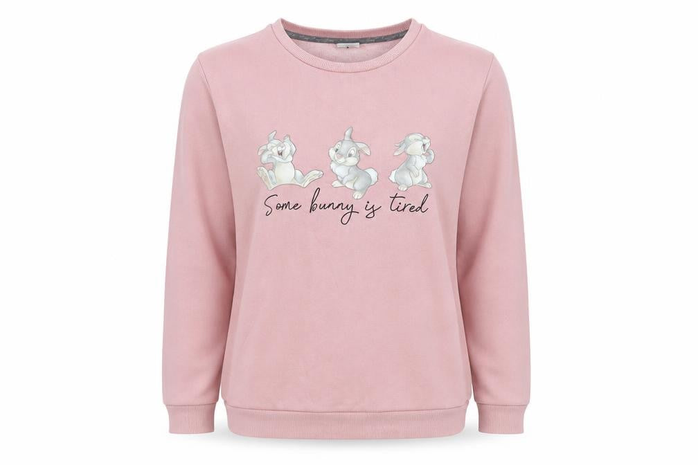 Front view of Disney Women’s Pink Thumper Sweatshirt, size S
