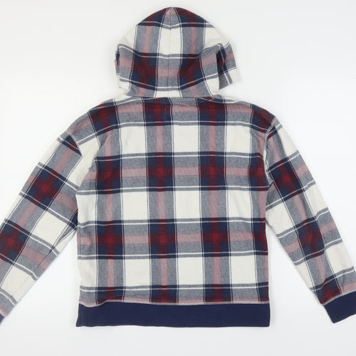 GAP Unisex Kids Multicoloured Plaid Pullover XXL Hoodie