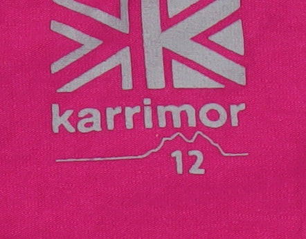 Karrimor Women's Pink V-Neck Cotton T-Shirt Size 12
