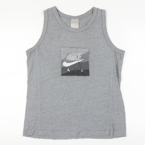 Nike Men's Grey Tank Top M - Gym & Running Activewear