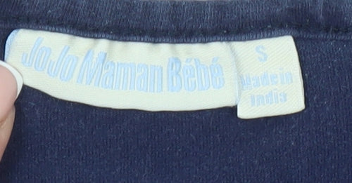 JoJo Maman Bébé Women’s Blue Striped Long Sleeve Top