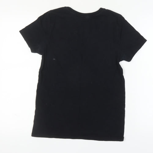Topshop Women's Black Unicorn T-Shirt Size 8