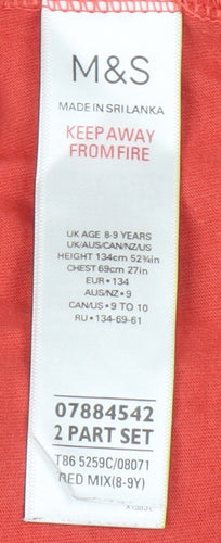 Marks and Spencer Boys Red Star Wars T-Shirt 8-9 Years