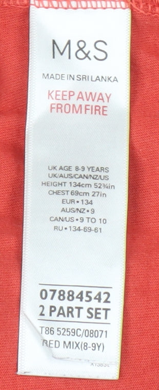 Marks and Spencer Boys Red Star Wars T-Shirt 8-9 Years