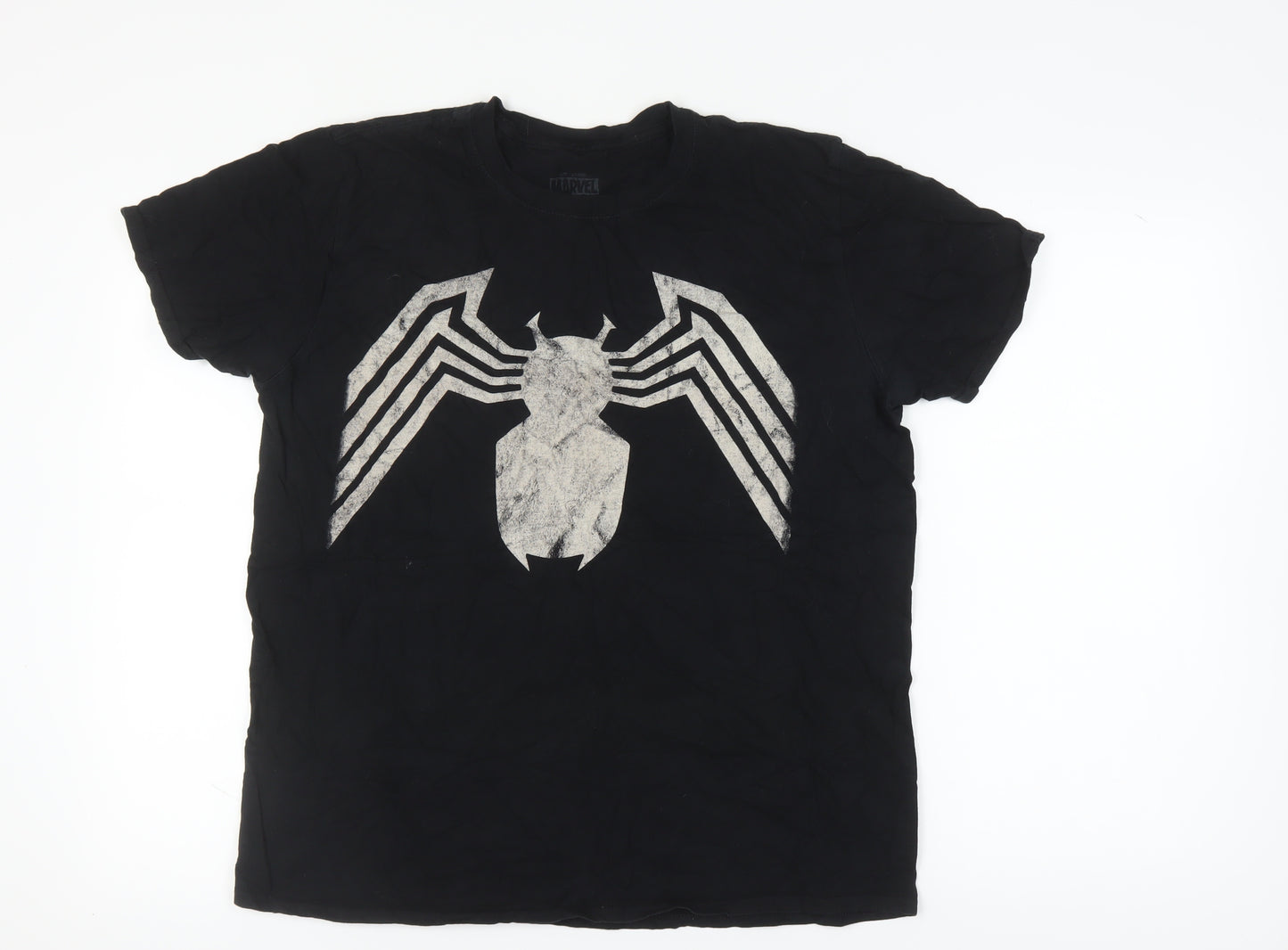 Marvel Men's Black Spider-Man Graphic Tee L
