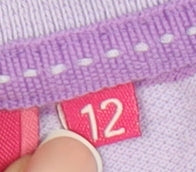 LA Gear Women's Purple Striped Polo Shirt Sz 12