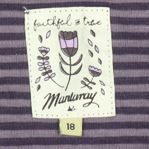 Mantaray Women's Purple Floral Tunic Blouse, Size 18