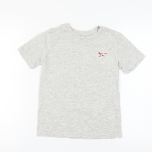 Reebok Boys Grey T-Shirt, 9-10 Years, Basic Crew Neck
