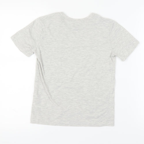 Reebok Boys Grey T-Shirt, 9-10 Years, Basic Crew Neck