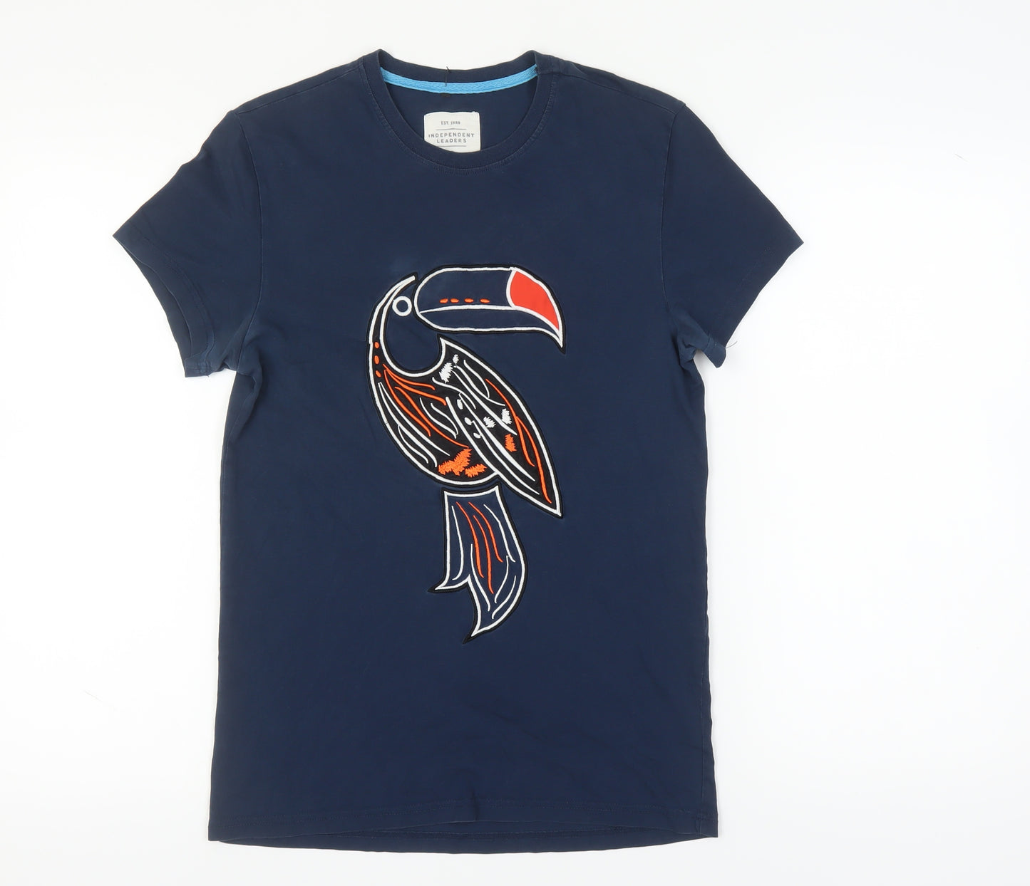 Independent Leaders Blue Graphic Print T-Shirt - Men's Small