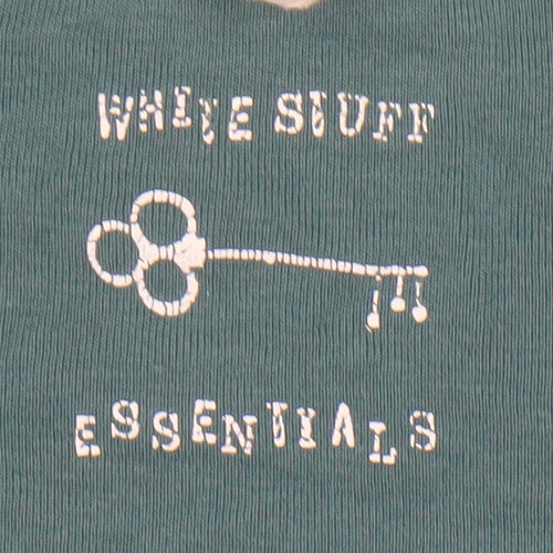 White Stuff Women's Green Boat Neck Long Sleeve Top Size 12