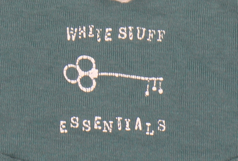 White Stuff Women's Green Boat Neck Long Sleeve Top Size 12