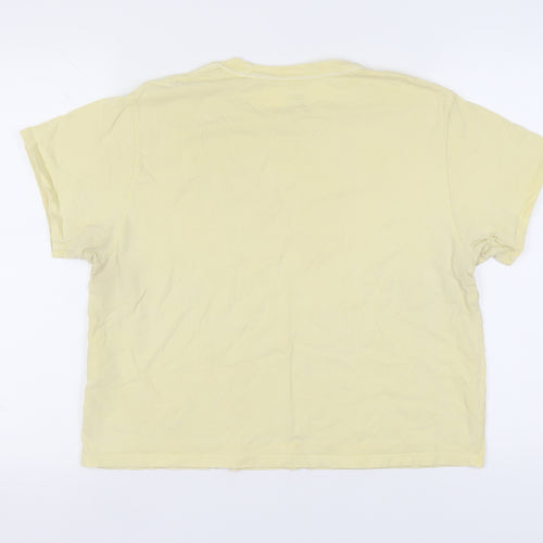 Levi's Unisex Yellow Cotton Basic T-Shirt, L
