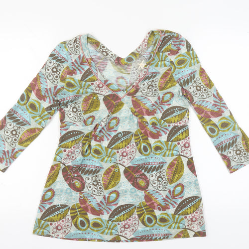 Next Women's Multicoloured Floral Tunic Size 10