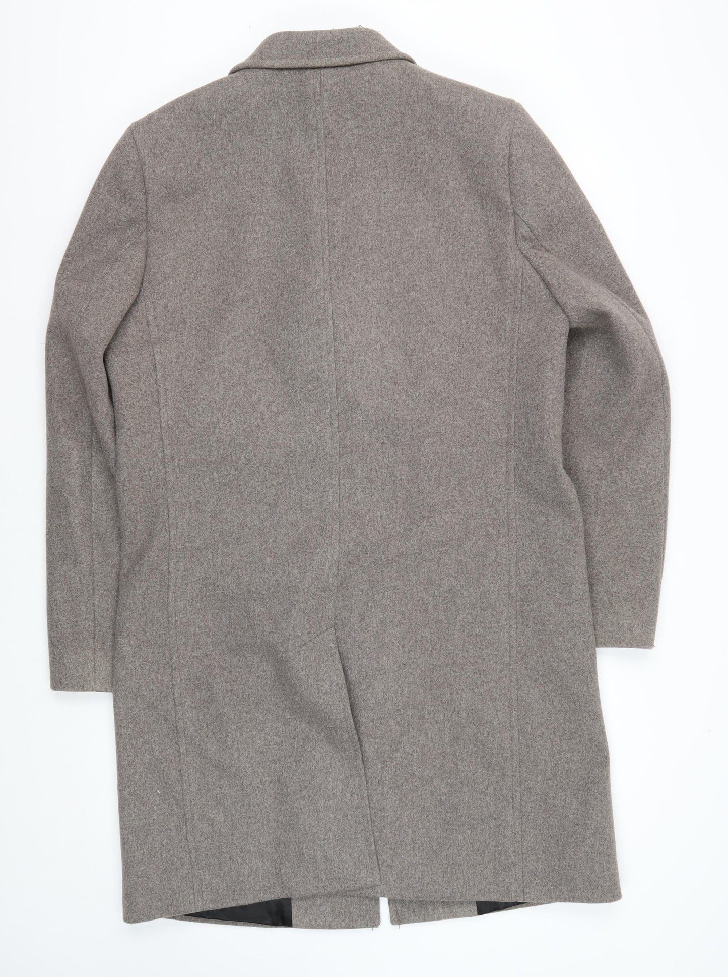 Marks and Spencer Men's Grey Mid-Length Overcoat M