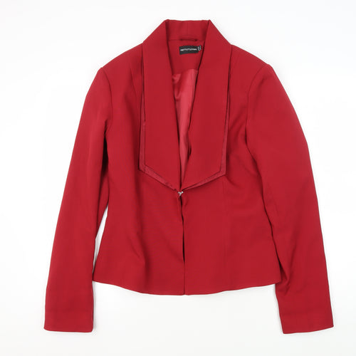 PrettyLittleThing Women's Red Blazer Size 12