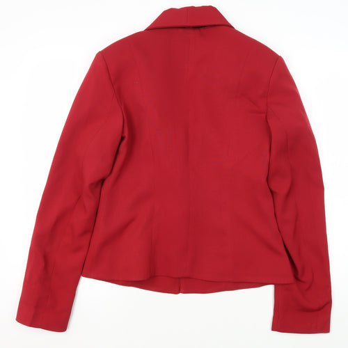 PrettyLittleThing Women's Red Blazer Size 12