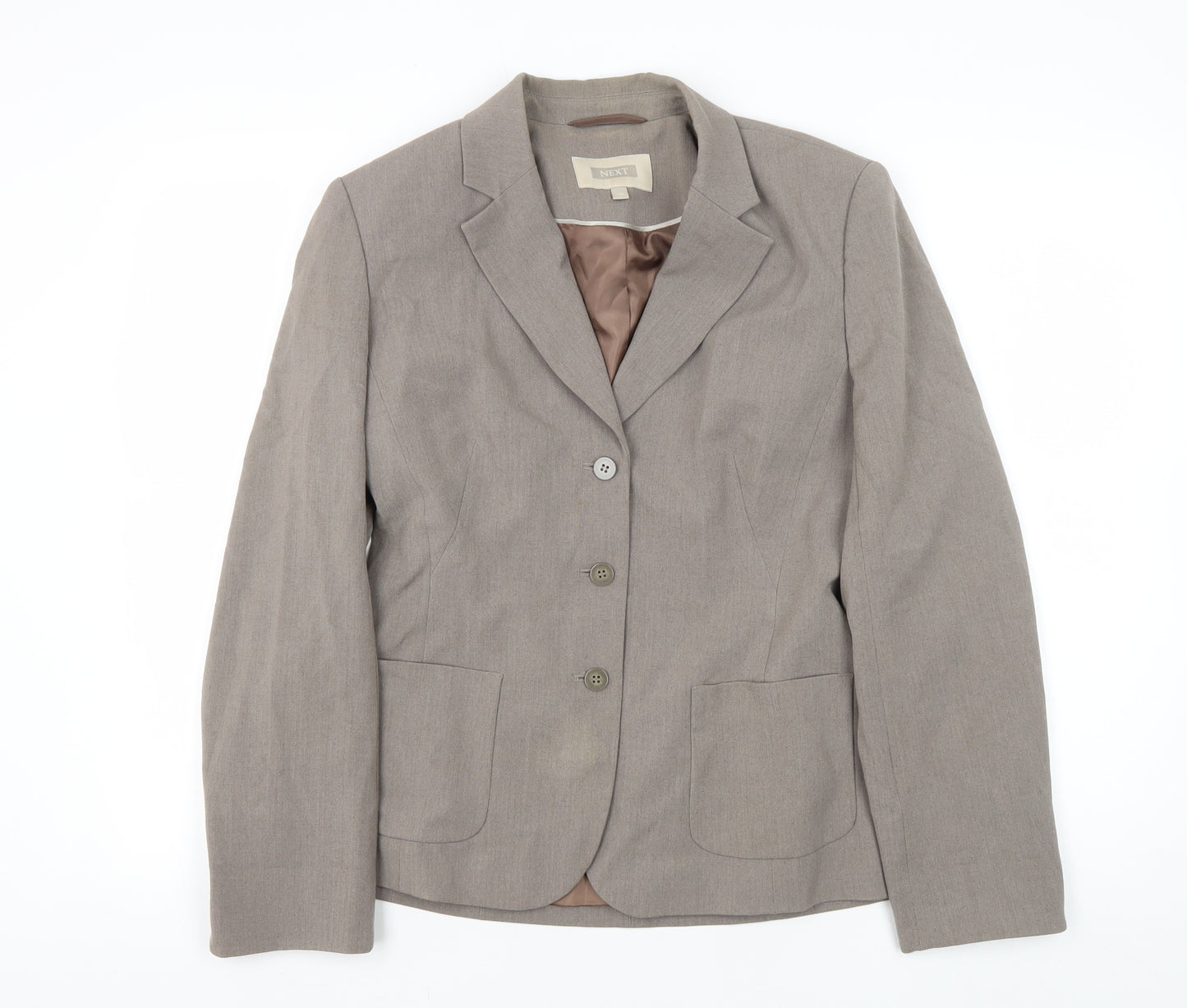 Next Women's Brown Blazer Size 10, Regular, Lined