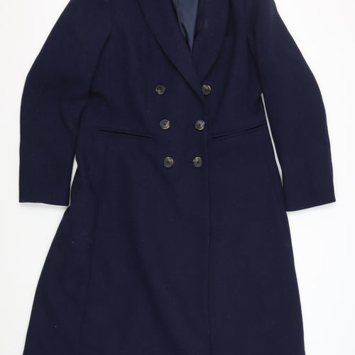 Marks and Spencer Women's Blue Overcoat Size 14