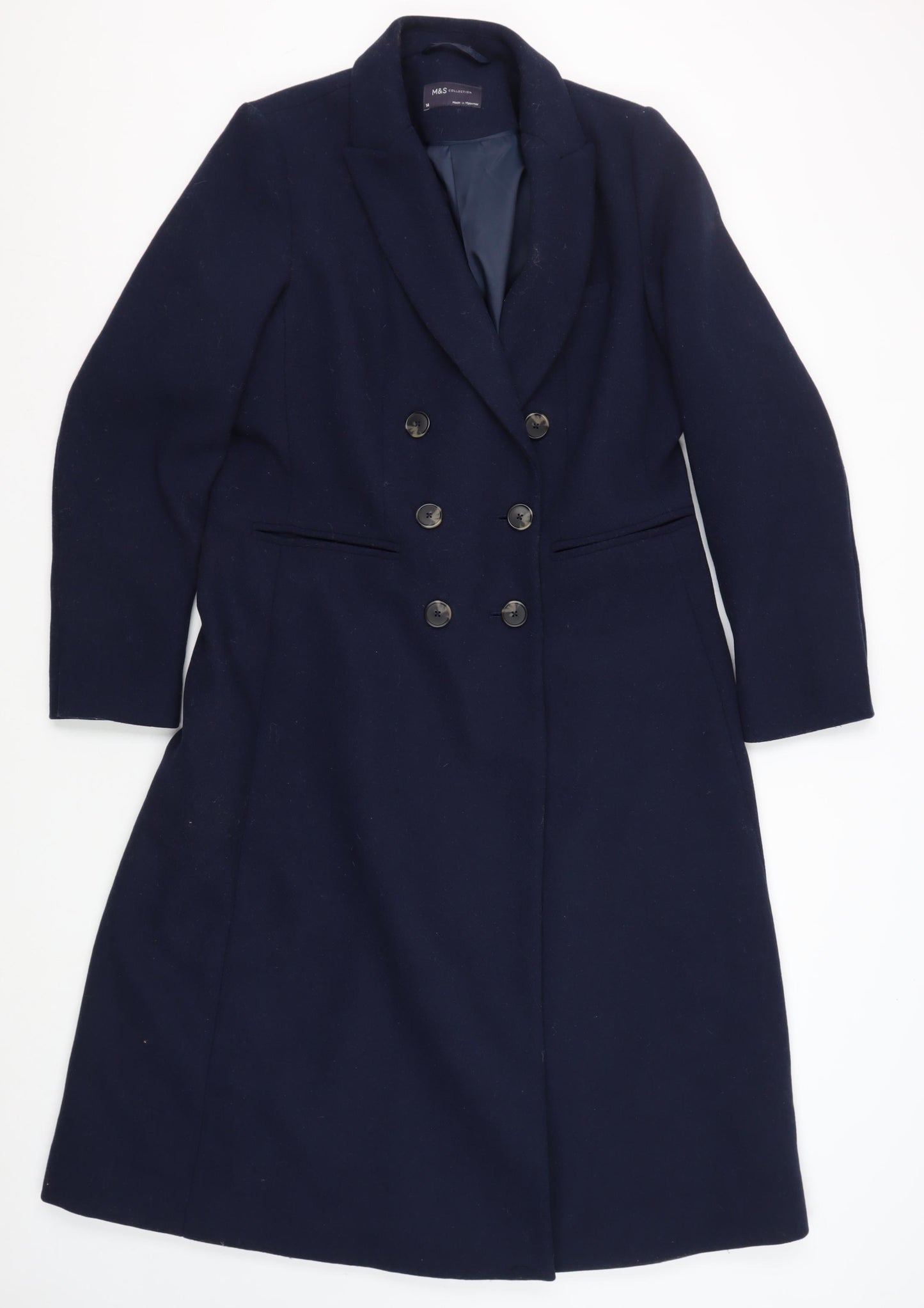 Marks and Spencer Women's Blue Overcoat Size 14