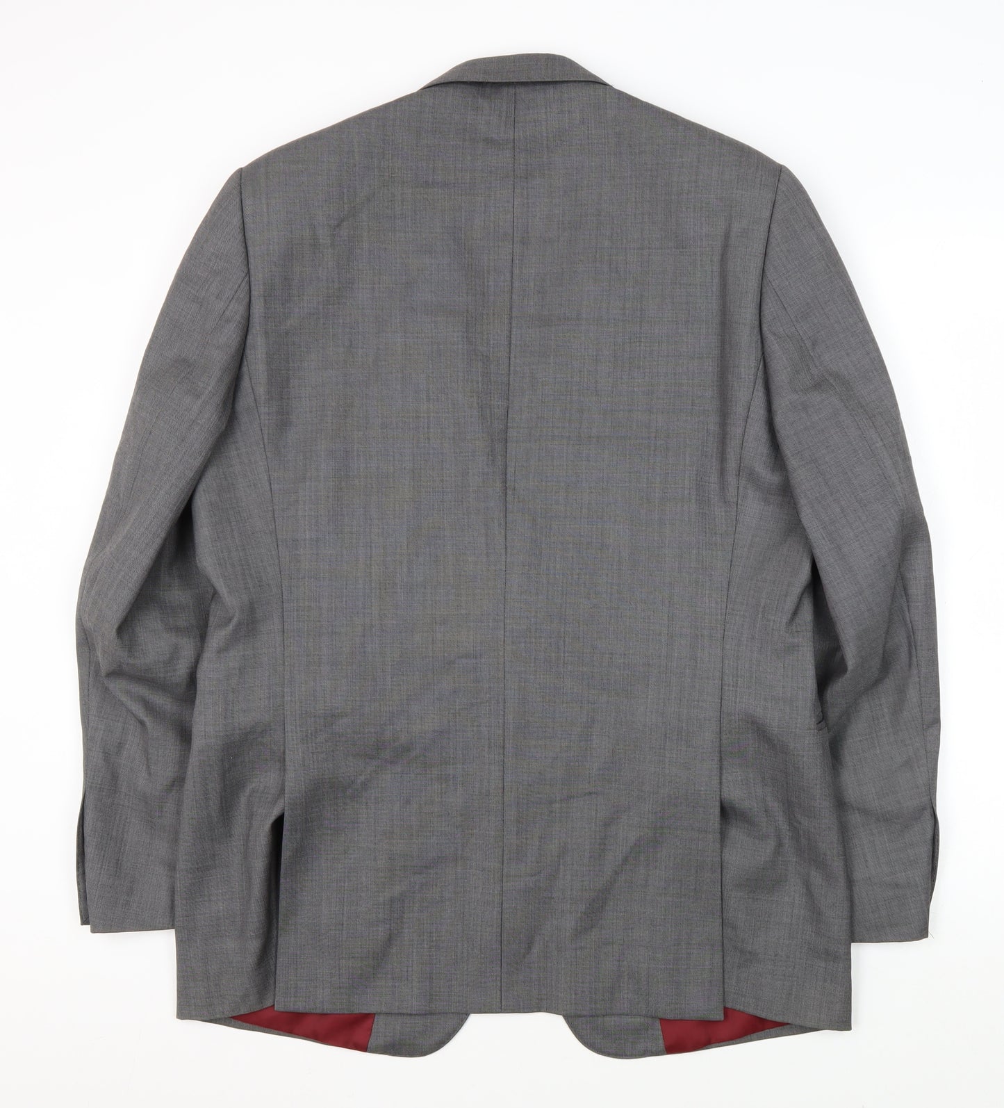 Jaeger Men's Grey Wool Blazer 42R Regular Fit