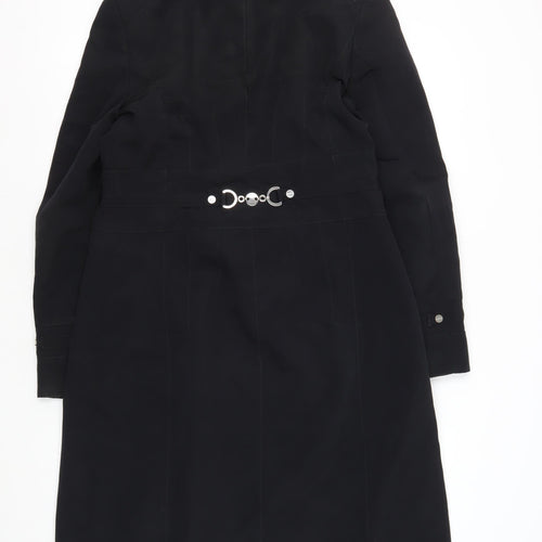 Karen Millen Women's Black Long Overcoat Size 12