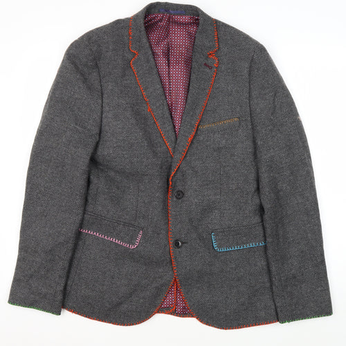 Burton Menswear London Men's Grey Blazer M