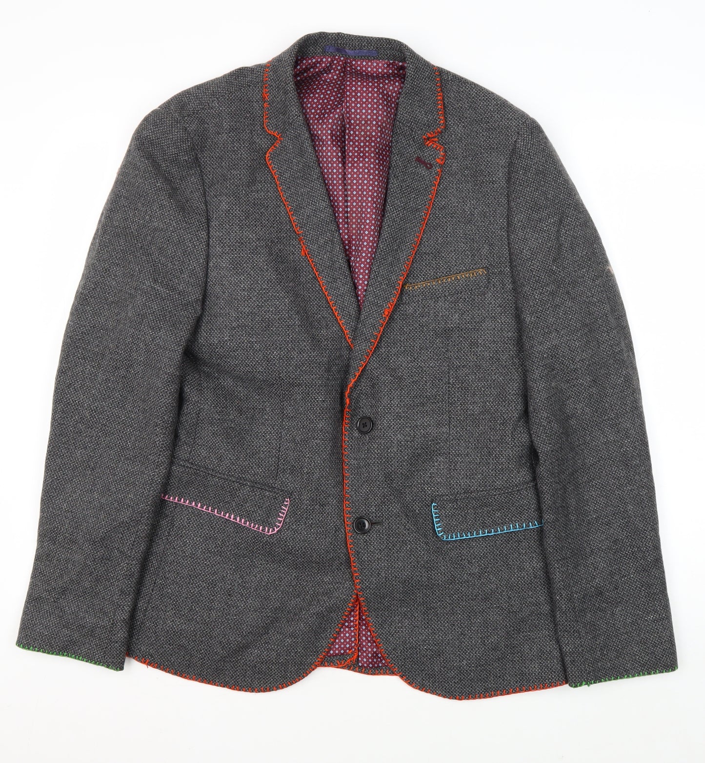 Burton Menswear London Men's Grey Blazer M