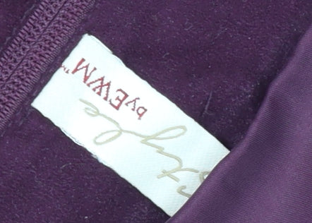 Women's Purple Polyester Zip Jacket Size 14