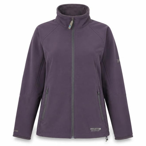 Regatta Women's Purple Basic Jacket Size 10, Full Zip, Softshell
