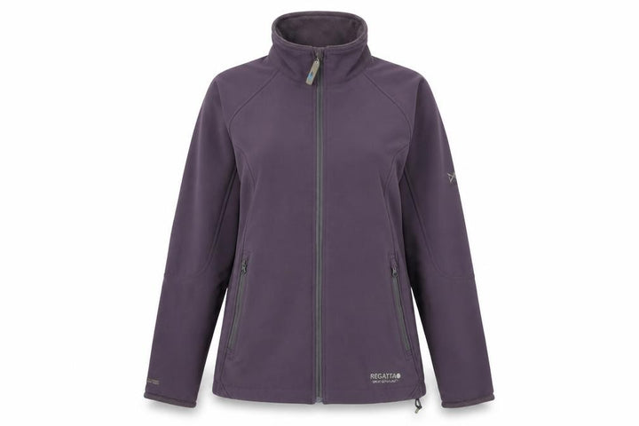 Regatta Women's Purple Basic Jacket Size 10, Full Zip, Softshell