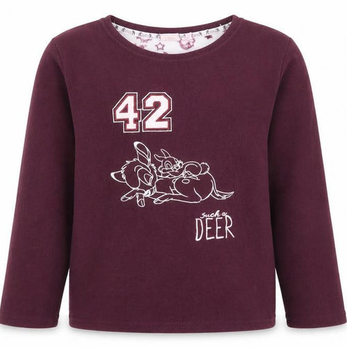 Disney Bambi Girls Purple Pyjama Top 12-13 Years, Fleece