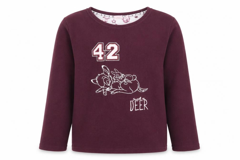 Disney Bambi Girls Purple Pyjama Top 12-13 Years, Fleece